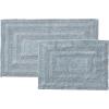 imageEddie Bauer  Bathroom Rug Runner Soft Tufted Cotton Bathroom Decor Super Absorbent ampamp Quick Dry Logan White 60quot x 22quotGreen
