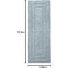 imageEddie Bauer  Bathroom Rug Runner Soft Tufted Cotton Bathroom Decor Super Absorbent ampamp Quick Dry Logan White 60quot x 22quotGreen