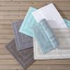 imageEddie Bauer  Bathroom Rug Runner Soft Tufted Cotton Bathroom Decor Super Absorbent ampamp Quick Dry Logan White 60quot x 22quotMedium Brown