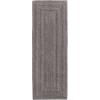 imageEddie Bauer  Bathroom Rug Runner Soft Tufted Cotton Bathroom Decor Super Absorbent ampamp Quick Dry Logan White 60quot x 22quotMedium Brown