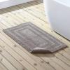imageEddie Bauer  Bathroom Rug Runner Soft Tufted Cotton Bathroom Decor Super Absorbent ampamp Quick Dry Logan White 60quot x 22quotMedium Brown