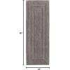 imageEddie Bauer  Bathroom Rug Runner Soft Tufted Cotton Bathroom Decor Super Absorbent ampamp Quick Dry Logan White 60quot x 22quotMedium Brown