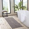 imageEddie Bauer  Bathroom Rug Runner Soft Tufted Cotton Bathroom Decor Super Absorbent ampamp Quick Dry Logan White 60quot x 22quotMedium Brown