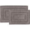 imageEddie Bauer  Bathroom Rug Runner Soft Tufted Cotton Bathroom Decor Super Absorbent ampamp Quick Dry Logan White 60quot x 22quotMedium Brown