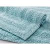 imageEddie Bauer  Bathroom Rug Runner Soft Tufted Cotton Bathroom Decor Super Absorbent ampamp Quick Dry Logan White 60quot x 22quotTurquoise