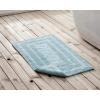 imageEddie Bauer  Bathroom Rug Runner Soft Tufted Cotton Bathroom Decor Super Absorbent ampamp Quick Dry Logan White 60quot x 22quotTurquoise