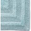 imageEddie Bauer  Bathroom Rug Runner Soft Tufted Cotton Bathroom Decor Super Absorbent ampamp Quick Dry Logan White 60quot x 22quotTurquoise