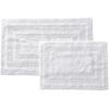 imageEddie Bauer  Bathroom Rug Runner Soft Tufted Cotton Bathroom Decor Super Absorbent ampamp Quick Dry Logan White 60quot x 22quotWhite