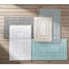 imageEddie Bauer  Bathroom Rug Runner Soft Tufted Cotton Bathroom Decor Super Absorbent ampamp Quick Dry Logan White 60quot x 22quotWhite