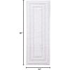 imageEddie Bauer  Bathroom Rug Runner Soft Tufted Cotton Bathroom Decor Super Absorbent ampamp Quick Dry Logan White 60quot x 22quotWhite