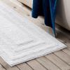 imageEddie Bauer  Bathroom Rug Runner Soft Tufted Cotton Bathroom Decor Super Absorbent ampamp Quick Dry Logan White 60quot x 22quotWhite