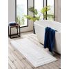 imageEddie Bauer  Bathroom Rug Runner Soft Tufted Cotton Bathroom Decor Super Absorbent ampamp Quick Dry Logan White 60quot x 22quotWhite