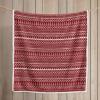 imageEddie Bauer  Blanket Super Soft Reversible Sherpa ampamp Brushed Fleece Bedding Throw Blankets for Couch Ideal for Lounging Bunkhouse Plaid GreyAlpine Fair Isle RedWhite