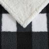 imageEddie Bauer  Blanket Super Soft Reversible Sherpa ampamp Brushed Fleece Bedding Throw Blankets for Couch Ideal for Lounging Bunkhouse Plaid GreyBlack Check