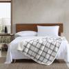 imageEddie Bauer  Blanket Super Soft Reversible Sherpa ampamp Brushed Fleece Bedding Throw Blankets for Couch Ideal for Lounging Bunkhouse Plaid GreyBunkhouse Plaid GreyIvory