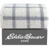 imageEddie Bauer  Blanket Super Soft Reversible Sherpa ampamp Brushed Fleece Bedding Throw Blankets for Couch Ideal for Lounging Bunkhouse Plaid GreyBunkhouse Plaid GreyIvory