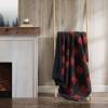 imageEddie Bauer  Blanket Super Soft Reversible Sherpa ampamp Brushed Fleece Bedding Throw Blankets for Couch Ideal for Lounging Bunkhouse Plaid GreyRedBlack