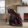 imageEddie Bauer  Blanket Super Soft Reversible Sherpa ampamp Brushed Fleece Bedding Throw Blankets for Couch Ideal for Lounging Bunkhouse Plaid GreyRedBlack