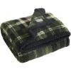 imageEddie Bauer  Blanket Super Soft Reversible Sherpa ampamp Brushed Fleece Bedding Throw Blankets for Couch Ideal for Lounging Bunkhouse Plaid GreyTrailhead Plaid Green