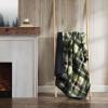 imageEddie Bauer  Blanket Super Soft Reversible Sherpa ampamp Brushed Fleece Bedding Throw Blankets for Couch Ideal for Lounging Bunkhouse Plaid GreyTrailhead Plaid Green
