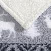 imageEddie Bauer  Blanket Super Soft Reversible Sherpa ampamp Brushed Fleece Bedding Throw Blankets for Couch Ideal for Lounging Bunkhouse Plaid GreyWoodland Fair Isle GreyWhite