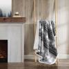 imageEddie Bauer  Blanket Super Soft Reversible Sherpa ampamp Brushed Fleece Bedding Throw Blankets for Couch Ideal for Lounging Bunkhouse Plaid GreyWoodland Fair Isle GreyWhite