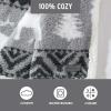 imageEddie Bauer  Blanket Super Soft Reversible Sherpa ampamp Brushed Fleece Bedding Throw Blankets for Couch Ideal for Lounging Bunkhouse Plaid GreyWoodland Fair Isle GreyWhite