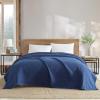 imageEddie Bauer  Twin Blanket Premium Cotton Variegated Weave Bedding Striped Home Decor OekoTex Certified Variegated Weave Stripe Green TwinBlue
