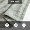imageEddie Bauer  Twin Blanket Premium Cotton Variegated Weave Bedding Striped Home Decor OekoTex Certified Variegated Weave Stripe Green TwinGreen