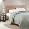 imageEddie Bauer  Twin Blanket Premium Cotton Variegated Weave Bedding Striped Home Decor OekoTex Certified Variegated Weave Stripe Green TwinGreen