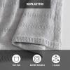 imageEddie Bauer  Twin Blanket Premium Cotton Variegated Weave Bedding Striped Home Decor OekoTex Certified Variegated Weave Stripe Green TwinGrey