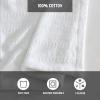 imageEddie Bauer  Twin Blanket Premium Cotton Variegated Weave Bedding Striped Home Decor OekoTex Certified Variegated Weave Stripe Green TwinWhite