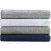 imageEddie Bauer  Twin Blanket Premium Cotton Variegated Weave Bedding Striped Home Decor OekoTex Certified Variegated Weave Stripe Green TwinWhite