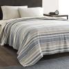 imageEddie Bauer  Twin Blanket Ultra Plush Bedding Lightweight Home Decor for All Seasons Fern Garden Green TwinBlue Stripe