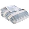 imageEddie Bauer  Twin Blanket Ultra Plush Bedding Lightweight Home Decor for All Seasons Fern Garden Green TwinStones Throw Stripe