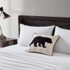 imageEddie Bauer Home Throw Pillow with Zipper Closure Perfect Home Decor for Bed or Sofa 16quot x 20quot Bear Twill BlackBear Twill Black