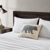 imageEddie Bauer Home Throw Pillow with Zipper Closure Perfect Home Decor for Bed or Sofa 16quot x 20quot Bear Twill BlackBear Twill Grey