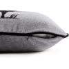 imageEddie Bauer Home Throw Pillow with Zipper Closure Perfect Home Decor for Bed or Sofa 16quot x 20quot Bear Twill BlackElk CharcoalBlack