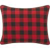 imageEddie Bauer Home Throw Pillow with Zipper Closure Perfect Home Decor for Bed or Sofa 16quot x 20quot Bear Twill BlackWinter Lab BlackWhite