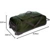 imageEddie Bauer Traverse Rolling Duffel BagMade from Ripstop Polyester with Telescoping Handle Dark Loden 22LDark Loden
