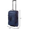 imageEddie Bauer Traverse Rolling Duffel BagMade from Ripstop Polyester with Telescoping Handle Dark Loden 22LMedium Indigo