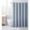 imageEddie Bauer  Shower Curtain Lightweight Cotton Bathroom Decor Buttonhole Top Cabin Plaid Green 72quot x 72quotKettle Falls Blue