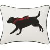 imageEddie Bauer Home Throw Pillow with Zipper Closure Perfect Home Decor for Bed or Sofa 16quot x 20quot Bear Twill BlackWinter Lab BlackWhite
