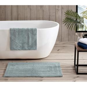 imageEddie Bauer  Bathroom Rug Runner Soft Tufted Cotton Bathroom Decor Super Absorbent ampamp Quick Dry Logan White 60quot x 22quotGreen