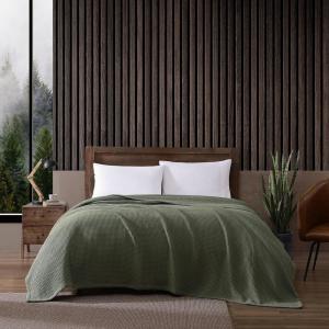 imageEddie Bauer  Twin Blanket Ultra Plush Bedding Lightweight Home Decor for All Seasons Fern Garden Green TwinSolid Green