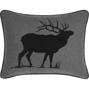 imageEddie Bauer Home Throw Pillow with Zipper Closure Perfect Home Decor for Bed or Sofa 16quot x 20quot Bear Twill BlackElk CharcoalBlack
