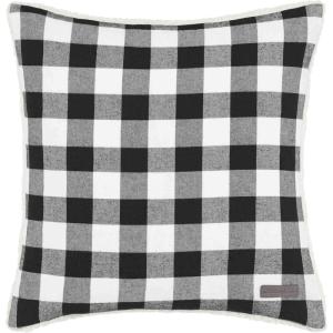 imageEddie Bauer Home Throw Pillow with Zipper Closure Perfect Home Decor for Bed or Sofa 20quot x 20quot Cabin Plaid RedCabin Plaid Black