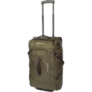 imageEddie Bauer Traverse Rolling Duffel BagMade from Ripstop Polyester with Telescoping Handle Dark Loden 22LDark Loden