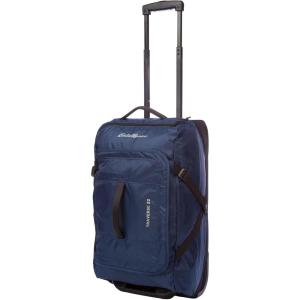 imageEddie Bauer Traverse Rolling Duffel BagMade from Ripstop Polyester with Telescoping Handle Dark Loden 22LMedium Indigo
