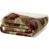 imageEddie Bauer  Throw Blanket Reversible Sherpa Fleece Bedding Home Decor for All Seasons New Castle Red ThrowCopper Creek Brown